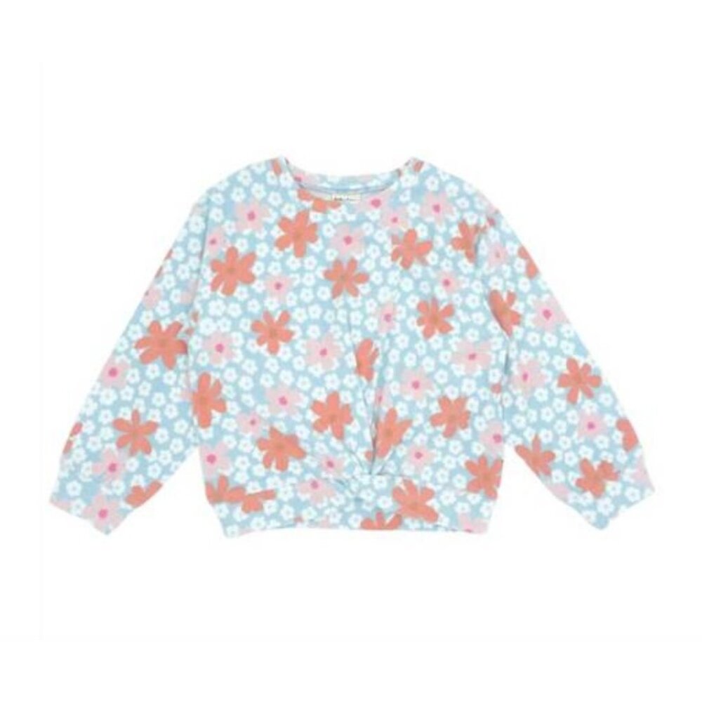 Feather 4 Arrow Pullover Girls Size 12 Twist Detail Zephyr Hacci Shirt Top $50